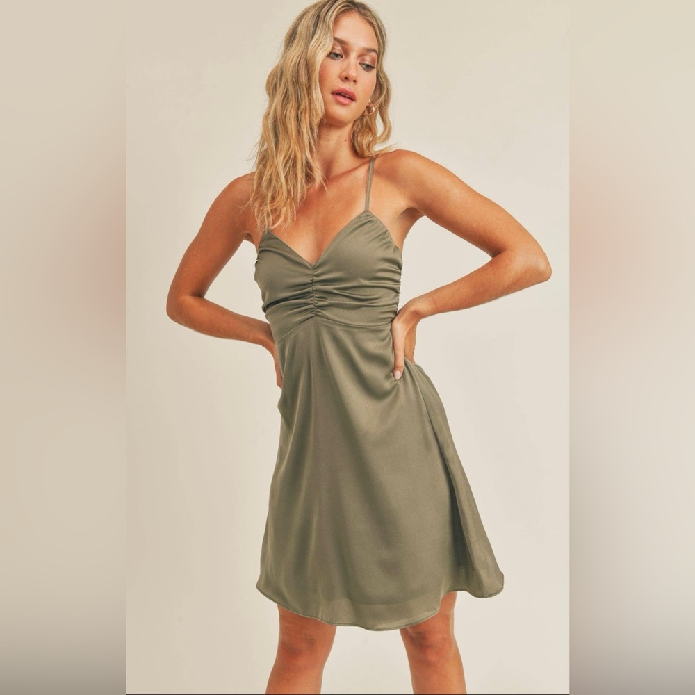 Bianca Satin Mini Dress
